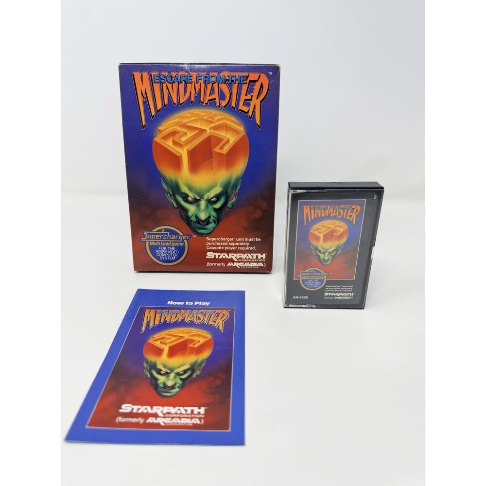 Escape From the Mindmaster Atari 2600 Starpath Complete CIB Tested